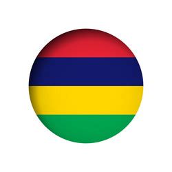 Circle Flag Of Mauritius Royalty Free Vector Image