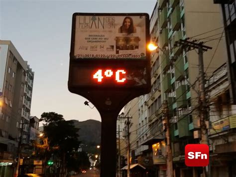 Friburgo Registra Menor Temperatura Do Estado Do Rio Neste Domingo SF