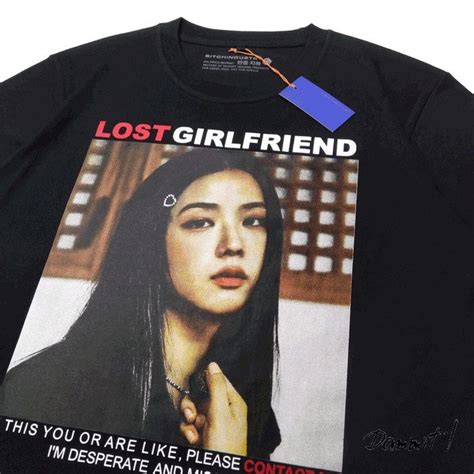 Kaos Jisoo Blackpink Lostgirlfriend Series Hitam Lazada Indonesia