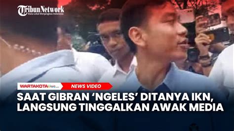 Saat Cawapres Gibran Ngeles Ditanya Soal IKN Langsung Pergi