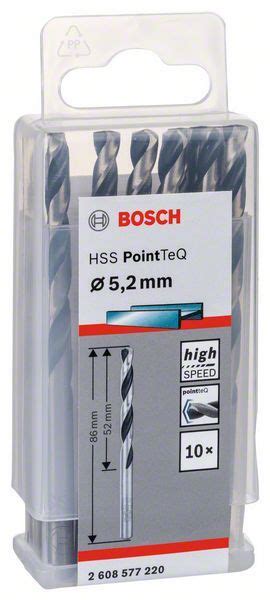 Bosch HSS Spiralna Burgija PointTeQ 5 2 Mm Paket Od 10 Komada 2608577220