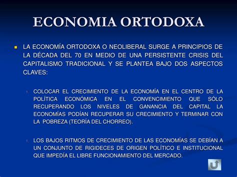 Qué es la Economía Ortodoxa