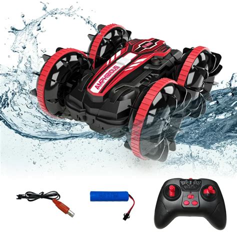 Remote Controls Cars, RC Boat & Sonic 2 Toys, 4WD Off Road Car Stunt 2.4GHz Land Water 2 in 1 ...