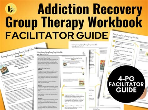 Addiction Recovery Group Therapy Workbook Sobriety Therapy Worksheet