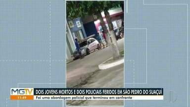 MG Inter TV 1ª Edição Vales MG Dois jovens morrem e dois policiais