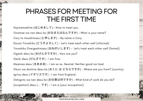 Most Useful Japanese Phrases For Tourists You Could Travel