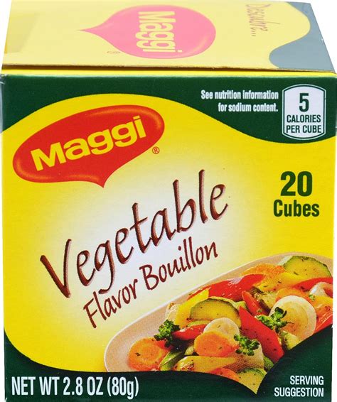 Maggi Vegetable Flavor Bouillon Cubes Packaged Bouillons