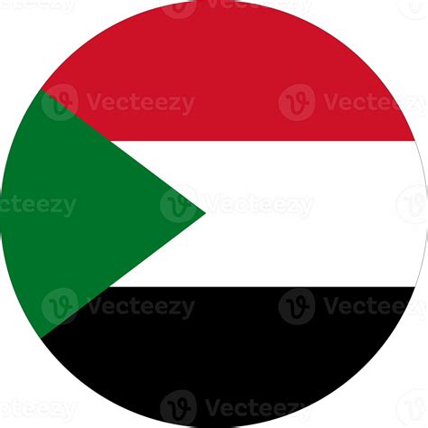 Sudan Flag Round Shape PNG 22111810 PNG