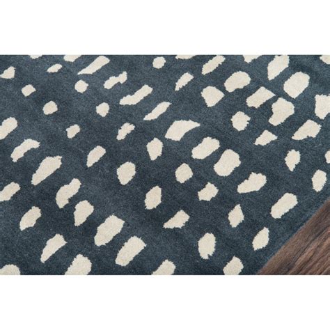 Glory Handmade Wool Navy White Rug Reviews AllModern