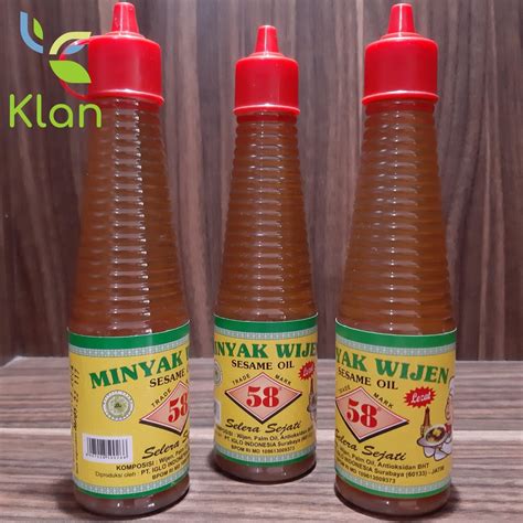 Jual Minyak Wijen Sesame Oil 135 Ml Merk 58 Halal Shopee Indonesia