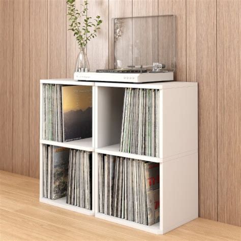 Way Basics 29 1 H 2 Shelf Vinyl Record Storage Cube And Lp Record Album Modern Eco Shelf 1 Ralphs