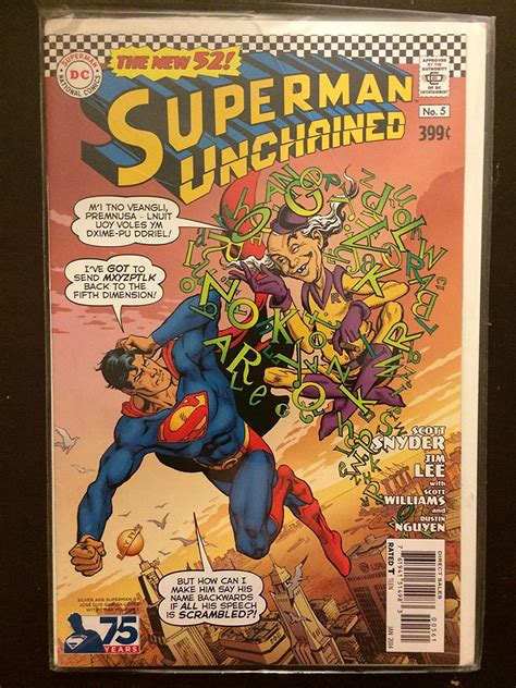 Superman Unchained 5 Variant 2014 Dc Silver Age Incentive Comic Book