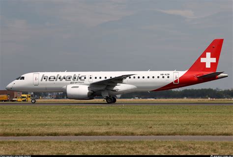 Hb Azb Helvetic Airways Embraer E190 E2 Erj 190 300 Std Photo By John