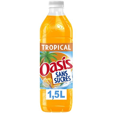 Boisson Aux Fruits Sans Sucres Tropical Oasis La Bouteille D15l à