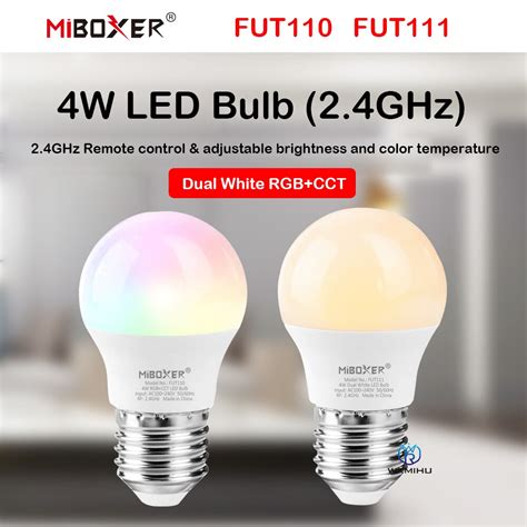 Miboxer FUT110 FUT111 4W Dual White RGB CCT LED Bulb E27 26 22 2 4G RF