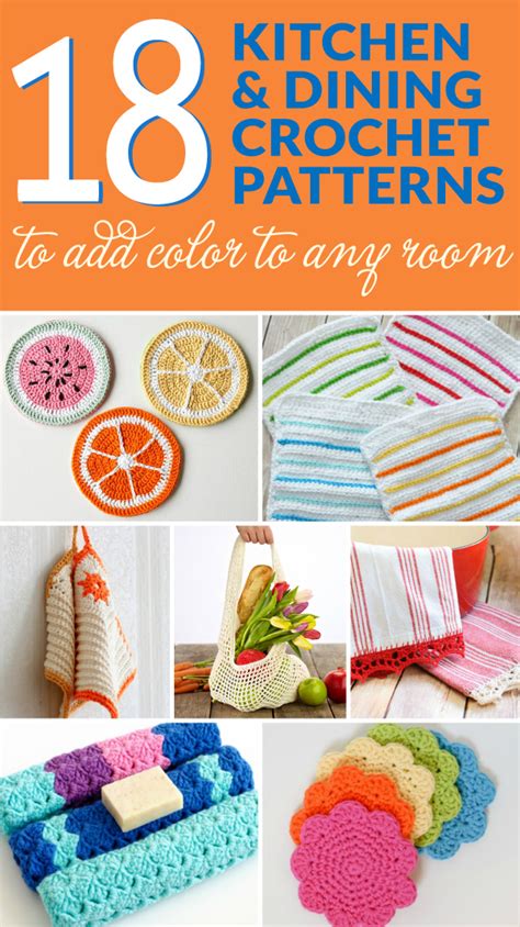 18 Quick Kitchen And Dining Crochet Patterns Dabbles Babbles