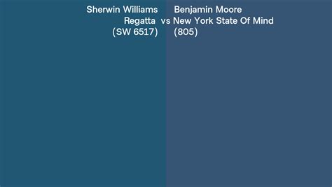 Sherwin Williams Regatta Sw Vs Benjamin Moore New York State Of