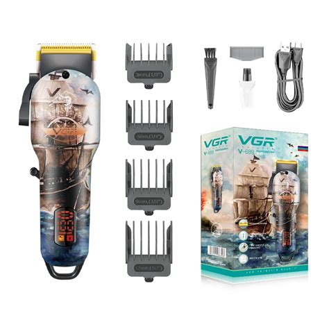 Vgr V 689 Professional Rechargeable Cordless Hair Clipper With Led