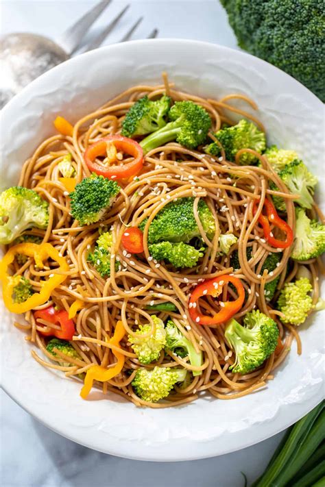 Cold Noodle Salad With Sesame Dressing A Mind Full Mom