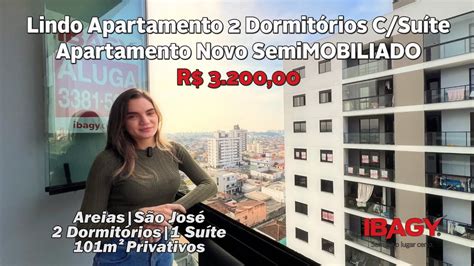 Belo Apartamento Novo Dormit Rios Semimobiliado De M P Alugar