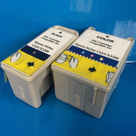 T040 T041 3 PAIRS (6) INK CARTRIDGES FOR EPSON STYLUS C62 CX3200 Non O ...