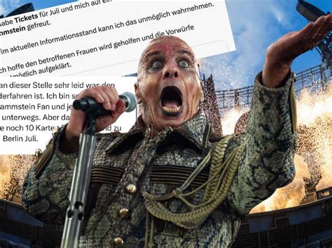 Schock in der Rammstein Fangemeinde Vorwürfe gegen Lindemann führen zu