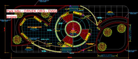 Proje Sitesi Park Bitki Autocad Projesi