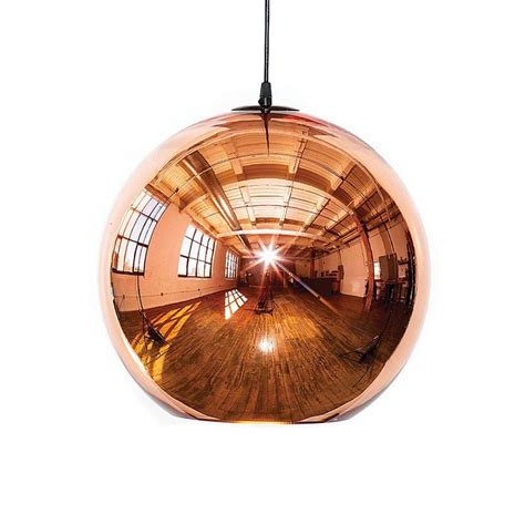 Polished Copper Globe Pendant Rands Robertson