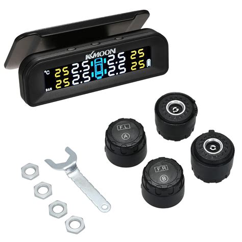 Kkmoon Smart Car Tpms Tyre Pressure Monitoring System Solar Power