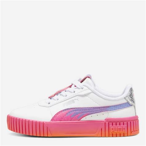 Детские кеды для девочки Puma Carina 2.0 Trolls 39653701 32 (13) Белый ...