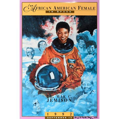 Dr Mae Jemison Poster Peoples Graphic Design Archive