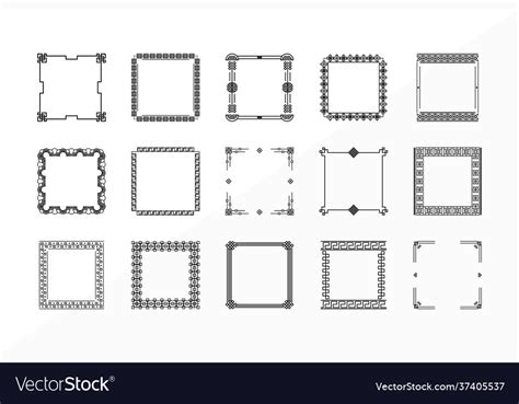 Chinese frames collection Royalty Free Vector Image