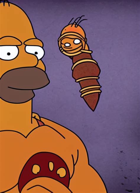 KREA AI Homer Simpson Depicted As Kratos God Of War High