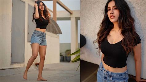 Nabha Natesh Silky Navel Belly Button Exposed In Cropped Tops