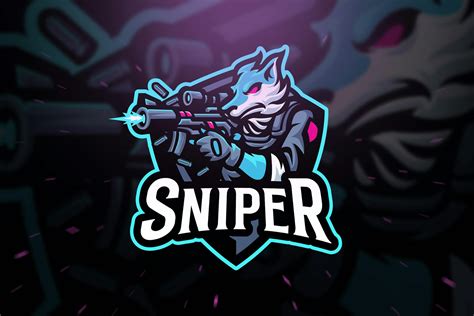 Sniper Gaming Logo Without Text / How to make esports/mascot text on ...