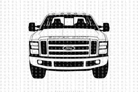 Ford F250 Super Duty 2010 F Series Truck Svg Pdf Dxf Eps Etsy