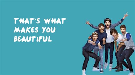 What Makes You Beautiful One Direction Lyrics Youtube