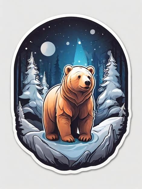 Brown Bear Sticker Pictures