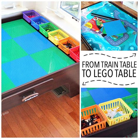 Turn Your Train Table Into a Lego Table with Color Coded Storage ...