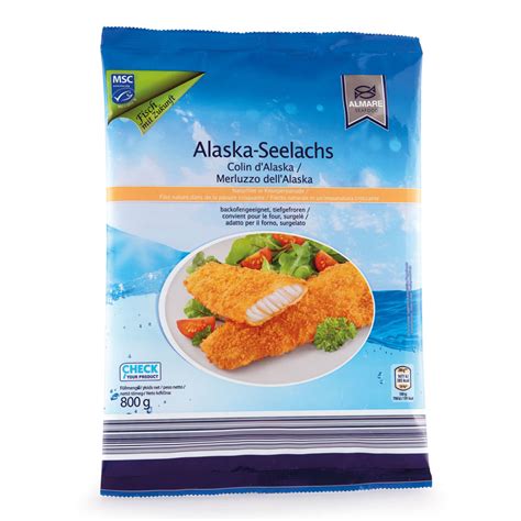 ROKSH Fisch Meeresfrüchte ALMARE SEAFOOD MSC Alaska Selachtsfilet in