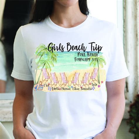 Girls Beach Trip Shirts Etsy