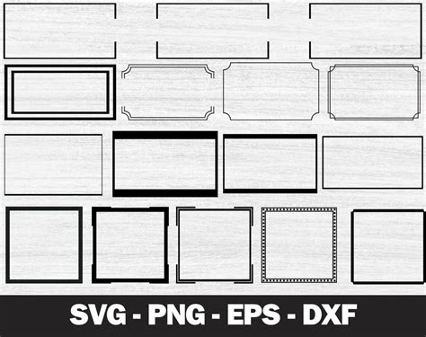 Rectangle Svg Frame Svg Instant Download Frame Clipart Rectangle