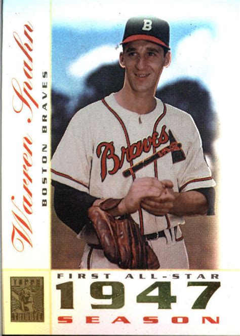 Tribute Perennial All Star Edition Warren Spahn Boston Braves