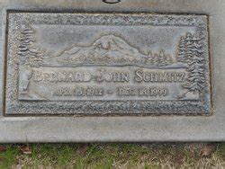 Bernard John Schmitz Find A Grave Reminne