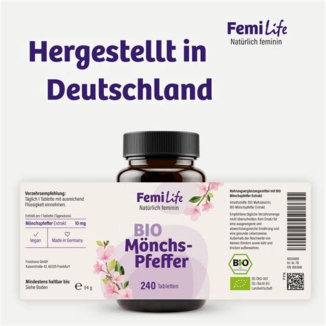 BIO Mönchspfeffer 10mg von FemiLife 240 St Shop Apotheke