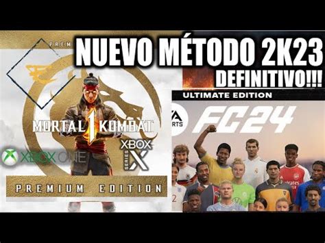 Nuevo Método Fácil Mortal Kombat 1 Y FC 24 Cuenta Compartida Xbox One