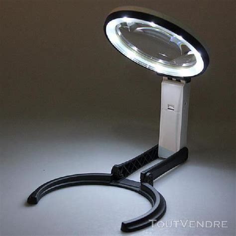 10 Led Lampe Loupe Optique Pliable Grossissement 2x 5x 110 2 En France