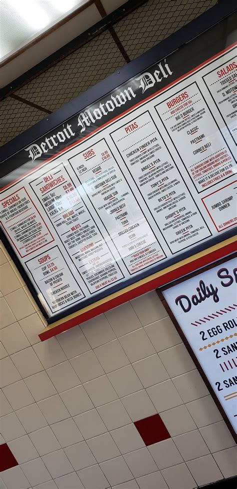 Menu At Dmotown Deli And Food Truck Restaurant Detroit