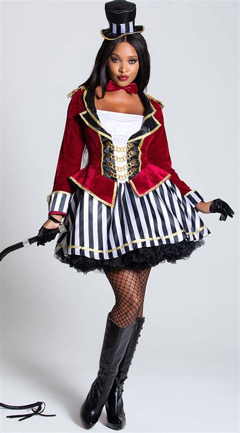 Night Ringmaster Costume Sexy Ringleader Costume