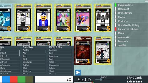 Roblox Blox Cards Building A Overseer Inceptiontime Deck P1 Youtube